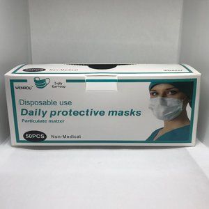 3Ply Non Medical Disposable Face Masks (50 Pack)